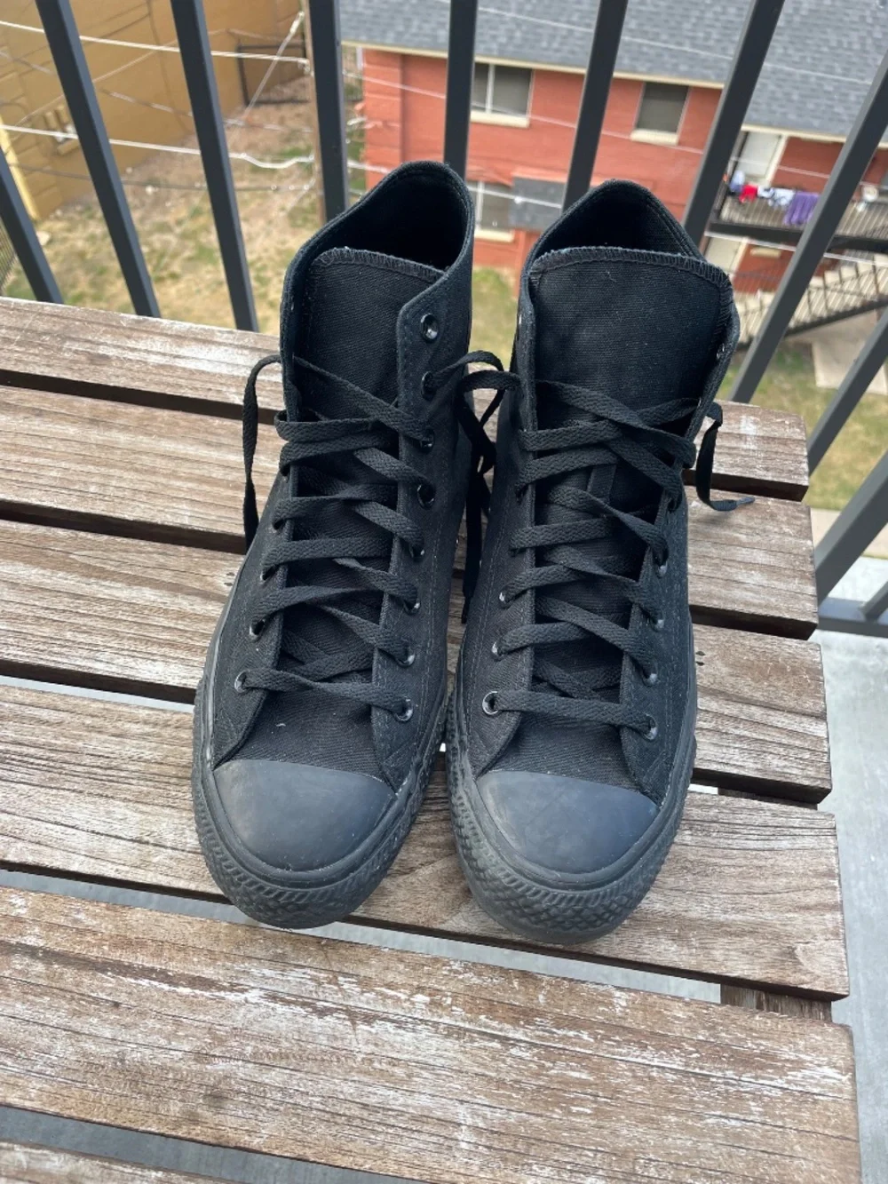 All black converse